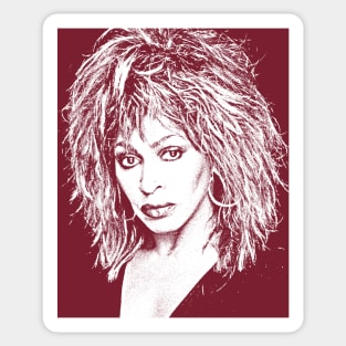 Tina Turner ///// 80s Style Retro Fan Art Design Sticker